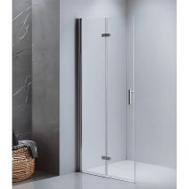 Walk-in Duschabtrennung Faltbar/drehbar Dusche Duschwand Duschkabine 75 Cm - Lemmo