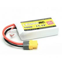 Lemonrc - Batteria ricaricabile LiPo 11.1 v 1000 mAh Numero di celle: 3 35 c Softcase XT60