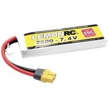 Lemonrc - Batteria ricaricabile LiPo 7.4 v 2600 mAh Numero di celle: 2 35 c Softcase XT60