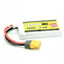 Pack de batterie (LiPo) 7.4 v 1000 mAh Nombre de cellules: 2 35 c Softcase XT60 C880012 - Lemonrc