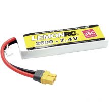 Pack de batterie (LiPo) 7.4 v 2600 mAh Nombre de cellules: 2 35 c Softcase XT60 C847762 - Lemonrc