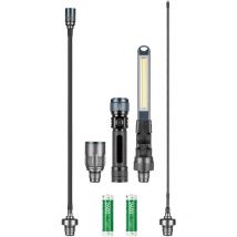 Lena Lighting - Arbeitslampen Satz mit 2 Akkus Multi Light led mit verschiedene Adapter 2 x Akku im Satz