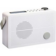 Lenco - LEN-PDR030 Radio Portable, Numérique, Dab+,FM,Écran lcd, Réveil, Batterie Rechargeable Blanc - Blanc