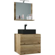 Ebuy24 - 3-tlg Waschtisch Badmöbel Lendas 60 cm m