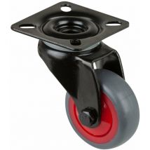 Bs Rollen Gmbh - bs-r Apparate-Lenkrolle, Gehäuse schwarz, Rad ø 50 thermoplastisch,50kg