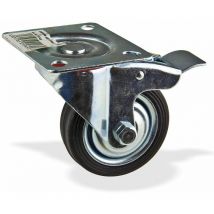 Dema - Lenkrolle mit Bremse d=75 mm Transport Rollen Lenkrolle Werkstatt Bremse