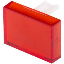 Lentille Rouge de forme Rectangulaire pour Série SD16 ( Prix pour 1 )