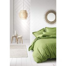 Lenzuola con Angoli Elasticizzati, in Jersey di Cotone, 90 x 190 cm, Colore Verde Bambu, bambù, 90x190 - Today
