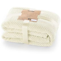 Decoking - Coperta In Microfibra, Pile Morbido, Tessuto, 170 X 210 Cm, Beige