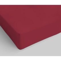 Italian Bed Linen - Lenzuolo Sotto Con Angoli 35cm Elegant, 1 Posto E Mezzo Bordeaux