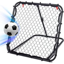 Filet de Rebond de Football 84 x 84 cm Ajustable Angle réglables rebondeur pour Football,Rebondisseur Football Enfants et Adolescents