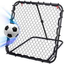 Leogreen - Red de Rebote para fútbol, Red de Entrenamiento de fútbol 100 cm x 100 cm, Red de entrenamiento de ángulo ajustable, para Adolescentes y