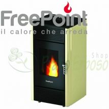 Freepoint - Leonora - Stufa a pellet da 7 Kw avorio