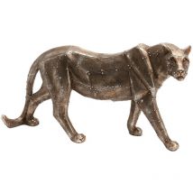 Leopardo decorativo in poliresina 29 x 8 x 15 cm