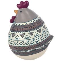 Origen - Signes Grimalt Figure di figura animale Figura Gallina Animal Grey 12x13x16cm 24225