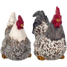 Signes Grimalt Figure di figura animale Figura Chicken 2 Unità Animali multicolore 11x21x18cm 24233