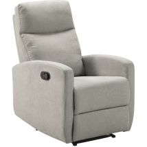 Altobuy - lerida - Fauteuil Relax Manuel Tissu Gris Clair