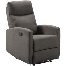 Altobuy - lerida - Fauteuil Relax Manuel Tissu Gris Foncé