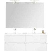 Mennza - lerma Conjunto mueble de baño Blanco 120 cm