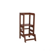 Lernturm Küchenhelfer für Kinder 90 x 39 x 52 cm Massivholz braun