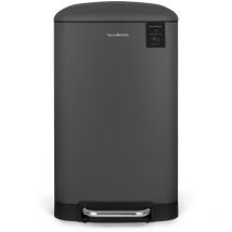 Les Collectors - Cubo de cocina de pedal Acero inoxidable n°731 Capacidad 30 l, Gris
