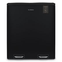 Les Collectors - N°910, Papelera de Reciclaje, 2 cubos de 30litros, Cubos Removibles, Negro Mate