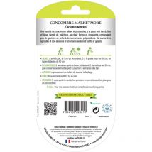 Graines concombre marketmore bio Les Doigts Verts