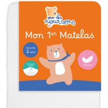 Matelas Bébé / Enfant - 70x140 cm - Réversible - OekoTex - Garantie 2 ans - Fabrication française