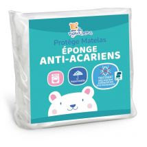 Protège Matelas Bébé Anti Acariens - 70x140 cm - Alèse Imperméable - Bouclette 100% coton - Silencieux - OekoTex