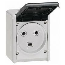 Legrand - Prise 2p+t - 32 a En Saillie Plexo - Gris