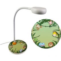 Niermann - Leseleuchte/Schreibtischlampe für große & kleine Kinder, Flexrohr, wilde tiere