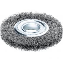 Brosse ronde fil d'acier 178x23/26mm ondulé 0,3mm