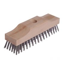 Broom Head Raised Wooden Stock 6 Row 220mm x 60mm LES148101 - Lessmann