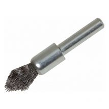 Lessmann - Pointed End Brush with Shank 12/60 x 20mm 0.30 Steel Wire LES451162