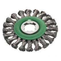 Lessmann - Lessmann 472.81X X-Lock Stainless Steel Knot Wheel Brush 115mm Non Spark