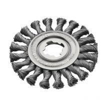 Lessmann - Lessmann 472.21X X-Lock Steel Knot Wheel Brush 115mm Non Spark LES47221X