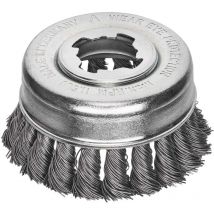 Lessmann - Lessmann Non Sparking Steel Knot Cup Brush 85mm X-Lock LES48321X