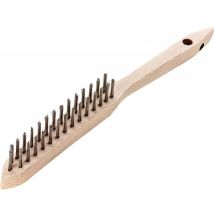 Brosse métallique acier 0,35mm 2-rangs