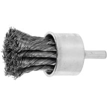 Lessmann Gezopfte Pinselbürste Stahldraht, Bürsten- xBorstenstärke: 28X0,25 mm