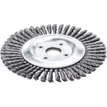 Lessmann - Lessmann Pipeline Brush 40 Knots 125 x 22.2mm Bore Steel Wire LES47320140