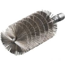 Threaded Tube Brush 30mm Stainless Steel Wire - Lessmann