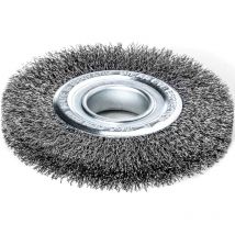 Brosse ronde D.250mm épaisseur fil 0,30mm STA ondulée 23-27mm 3600min 1 LESSMANN