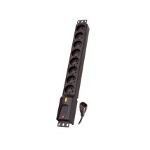 Lestar - lath power 8 sockets, rack 19'', 3M lzrm 810 bw g-a k.:cz 3M IEC320
