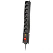 Lestar - Bar surge protection lx 810 g-a 1.5m 8 x ute 10 a 1.5m black (lx 810 g-a 1,5m)