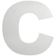 Letra señalizacion ́c ́ 130mm adh. acero inox aisi 304 inox s