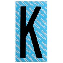 Lettera Adesiva Nera T80 K – vinile opaco – 60/80 mm – Letterfix