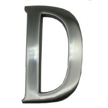 Lettera d nichel opaco 10 cm fissaggio invisibile EDM