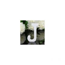 Lettera 'j' in legno bianco 12CM alfabeto matrimoni compleanni decorazioni festa