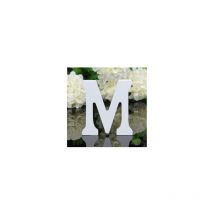 Lettera 'm' in legno bianco 12CM alfabeto matrimoni compleanni decorazioni festa