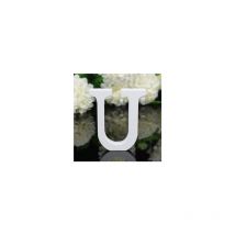 Shopping In Rete - lettera 'u' in legno bianco 12CM alfabeto matrimoni compleanni decorazioni festa